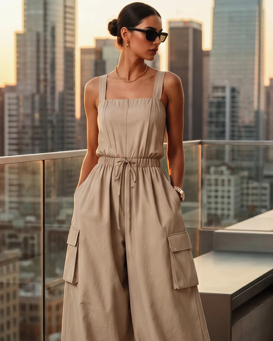 Sand Cargo Balloon Jumpsuit – detail
